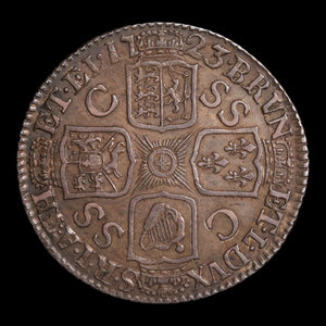United Kingdom, King George I, AR 1 Shilling - 1723 CE - United Kingdom