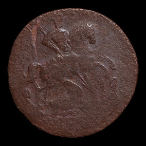 Russian Empire, Empress Elizabeth, Copper 1 Denga - 1760 CE - Russian Empire