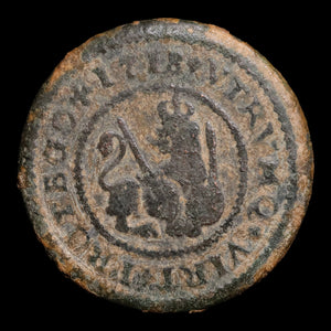 Spain, King Philip V, AE 2 Maravedis - 1718 CE - Spanish Empire