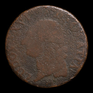 French Revolution, King Louis XVI, 1 Sol - 1791 CE - France