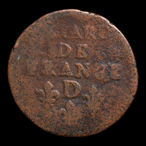 France, King Louis XIV, 1 Liard - 1656 CE - France