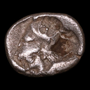 Mysia, City of Lampsakos, AR Diobol, Athena & Janiform Head - c. 500 to 450 BCE - Greek World