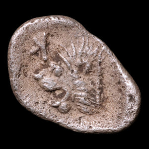 Mysia, City of Kyzikos, AR Hemiobol, Boar & Lion - c. 480 to 400 BCE - Greek World