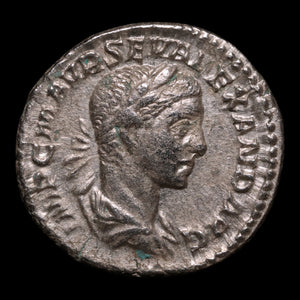 Rome, Emperor Severus Alexander, AR Denarius, Pax (Goddess of Peace) - 222 to 228 CE - Roman Empire