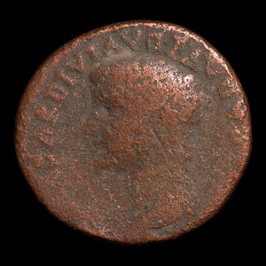 Rome, Emperor Titus (Portrait of Tiberius, "Restoration" Issue), AE As - 80 to 81 CE - Roman Empire