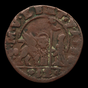 Republic of Venice, 1 Soldo, Doge Bertucci Valier - 1656 to 1658 CE - Italian States