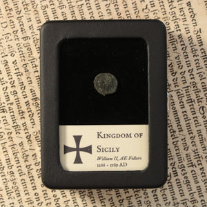 Kingdom of Sicily, William II, 1 Follaro (Lion's Head) - 1166 to 1189 CE - Italian States