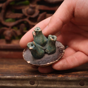 China, Ming Dynasty, Sancai Glazed Ceramic Incense Holder, Floral Design - c. 1400s to 1500s CE - Imperial China