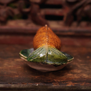 China, Ming Dynasty, Fish-Shaped Sancai Ceramic Offering - c. 1400s to 1500s CE - Imperial China