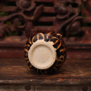 China, Qing Dynasty, Brown Glazed Small Water Drop Vessel (Calligraphy Tool) - c. early 1900s CE - Imperial China