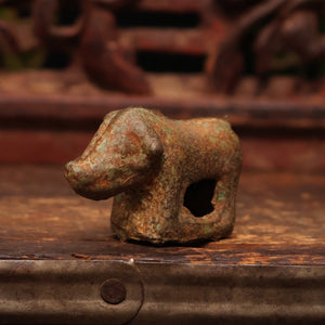 China, Song Dynasty, Miniature Cast Bronze Pig Figurine - c. 900s to 1100s CE - Imperial China