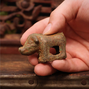 China, Song Dynasty, Miniature Cast Bronze Pig Figurine - c. 900s to 1100s CE - Imperial China