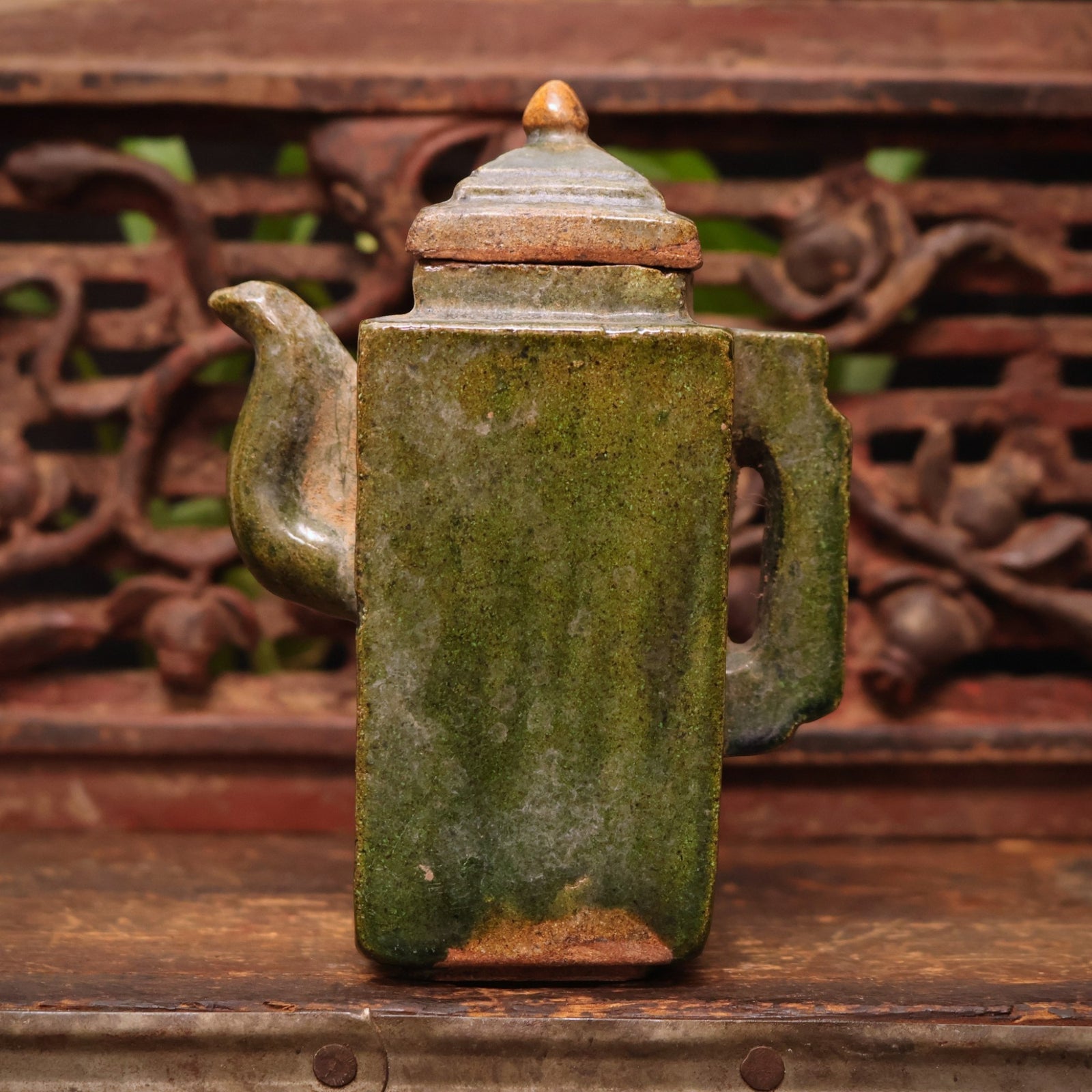 China, Ming Dynasty, Ceramic Teapot Vessel with Decorative Spout - c. 1400s to 1600s CE - Imperial China