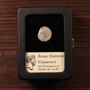 Rome, Emperor Commodus, Denarius, Hilaritas Reverse - 186 to 187 CE - Roman Empire