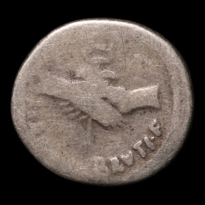 Roman Republic, D. Iunius Brutus, AR Denarius (Julius Caesar as Dictator) - 48 BCE - Roman Republic