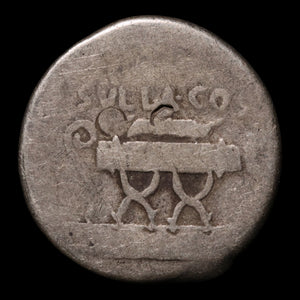 Roman Republic, Q. Pompeius Rufus, AR Denarius (Julius Caesar as Proconsul) - 54 BCE - Roman Republic