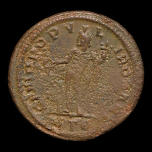 Rome, Emperor Constantius Chlorus, AE Follis, Genius (Divinity) - 296 to 297 CE - Roman Empire