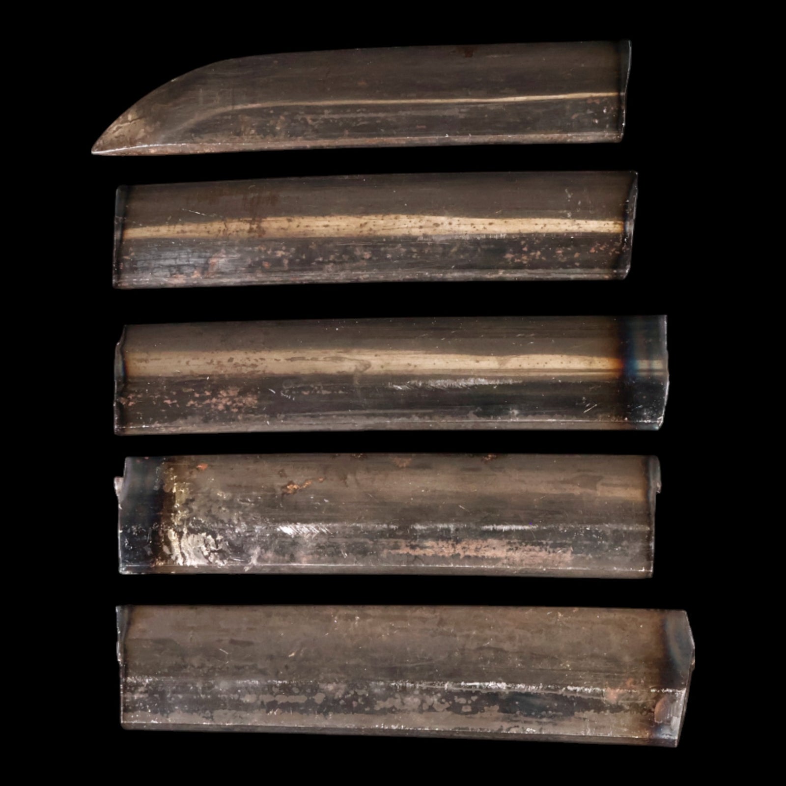 Japanese Katana Blade, Partially Complete (5 Cut Pieces), 25 inches - 1532 - Edo Japan