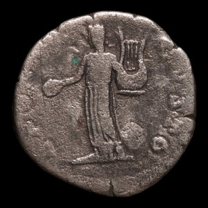 Rome, Emperor Septimius Severus, AR Denarius, Apollo (Major Greek God) - 194 to 195 CE - Roman Empire
