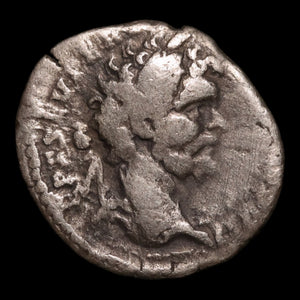 Rome, Emperor Septimius Severus, AR Denarius, Goddess of Victory - 195 to 196 CE - Roman Empire