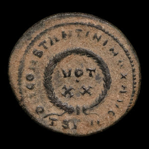 Rome, Emperor Constantine the Great, AE Unit, Votive Wreath Reverse - 324 CE - Roman Empire