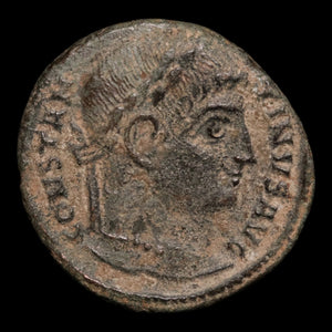 Rome, Emperor Constantine I, AE Unit, "Camp Gate" Reverse - 328 CE - Roman Empire