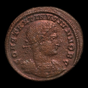 Rome, Emperor Constantine II, AE Unit, Two Soldiers Reverse - 332 to 335 CE - Roman Empire