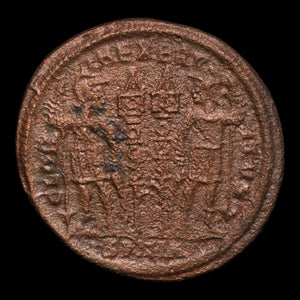 Rome, Emperor Constantine II, AE Unit, Two Soldiers Reverse - 332 to 335 CE - Roman Empire