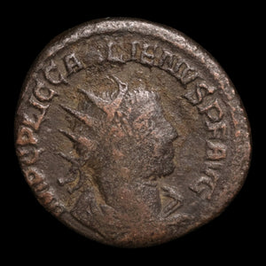 Rome, Emperor Gallienus, BI Antoninianus, Goddess of Victory - 255 to 256 CE - Roman Empire