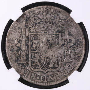 Mexico, Charles IV, Chop Marked Piece of Eight (8 Reales) - 1791 - Spanish Empire