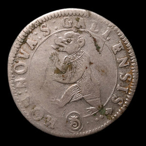 Swiss Cantons, City of St. Gallen, AR 15 Kreuzer - 1731 CE - Switzerland
