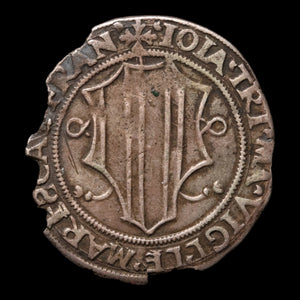 Lordship of Mesocco, Lord John Jacob Trivulzio, AR 1 Grosso - 1487 to 1518 CE - Switzerland