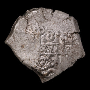 Spanish "Piece of Eight" (8 Reales), Silver Cob Coin - 1753 - Spanish Empire