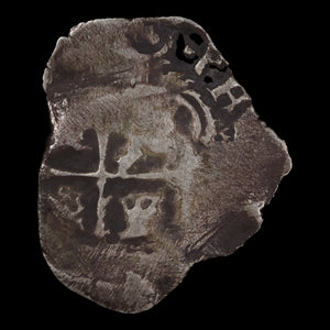 Spanish 1 Real, Bolivia Mint, Silver Cob Coin - c. 1600s to 1700s - Spanish Empire