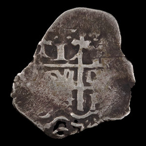 Spanish 1 Real, Bolivia Mint, Silver Cob Coin - c. 1600s to 1700s - Spanish Empire