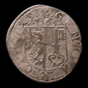 Swiss Cantons, City of Geneva, BI 3 Sols - 1565 CE - Switzerland