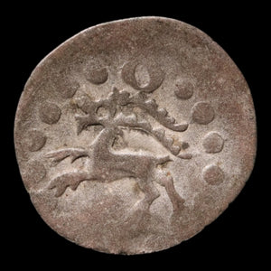 Swiss Cantons, Bishopric of Chur, Ortlieb von Brandis, AR 1 Pfennig - 1458 to 1491 CE - Switzerland