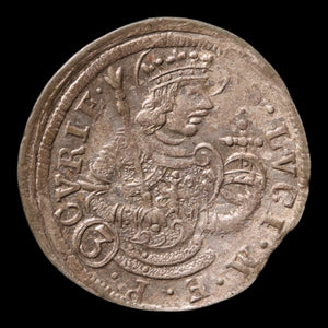 City of Chur, Emperor Charles VI, AR 3 Kreuzer - 1732 CE - Switzerland