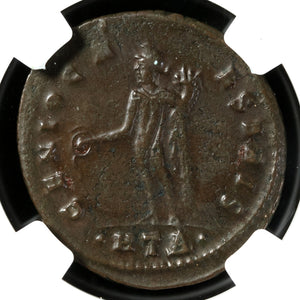 Rome, Emperor Maximinus Daia, Large Bronze, Genius Reverse (Ch VF) - 308 to 309 CE - NGC Certified