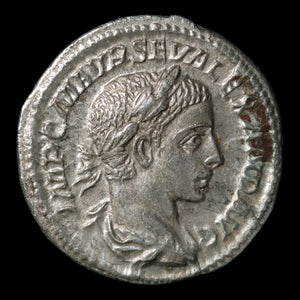 Rome, Emperor Severus Alexander, Denarius, Salus (Goddess of Safety) - 224 CE - Roman Empire