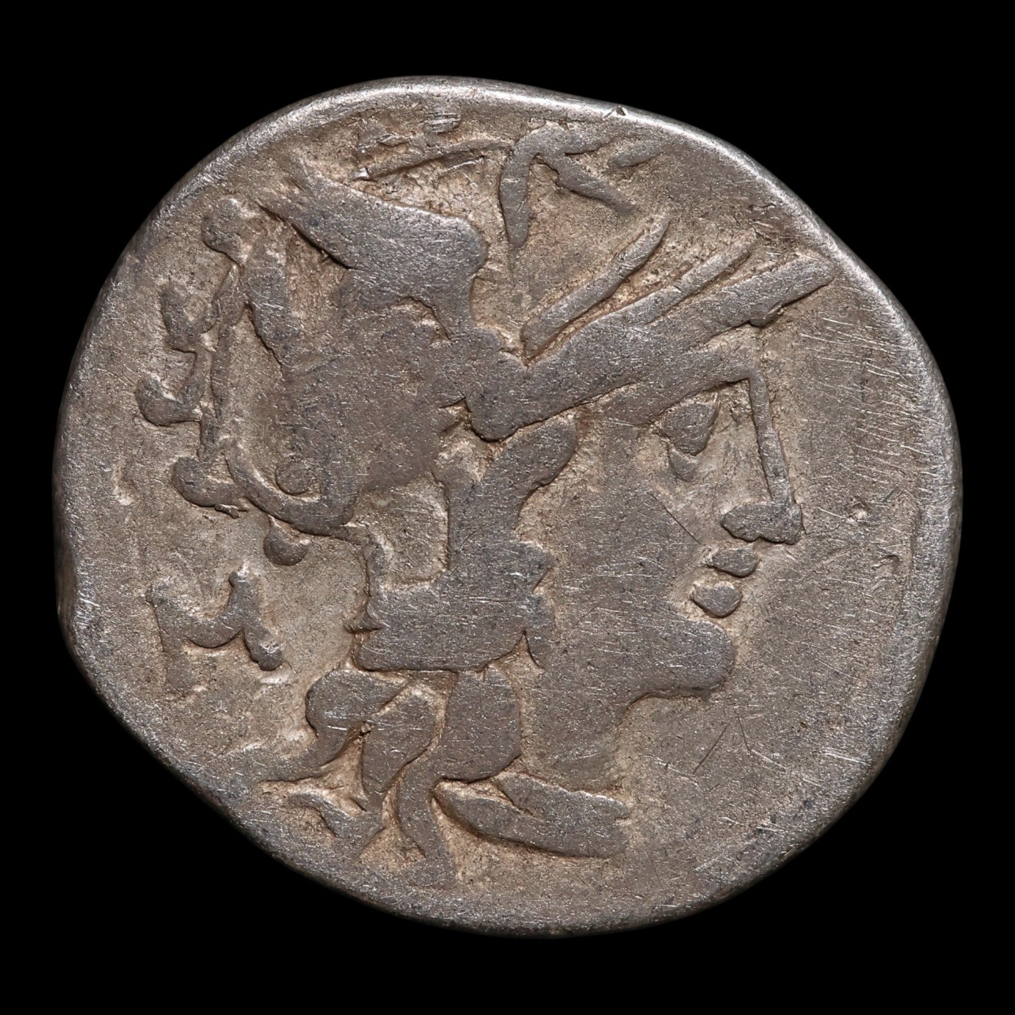 Servillus Roman Republic, M. Servilius, AR Denarius, Roma & Soldiers - 100 BCE ...