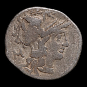 Roman Republic, M. Servilius, AR Denarius, Roma & Soldiers - 100 BCE - Roman Republic