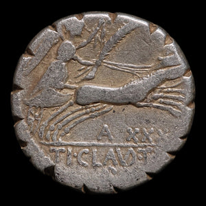 Roman Republic, Tiberius Claudius Nero, AR Denarius Serratus, Diana (Goddess of the Hunt) - 79 BCE - Roman Republic