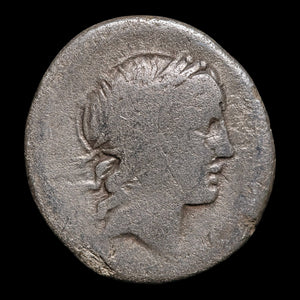 Roman Republic, L. Marcius Censorinus, AR Denarius, Marsyas (Satyr) - 82 BCE - Roman Republic