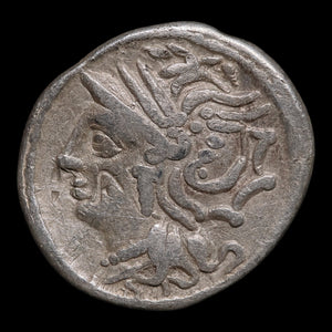 Roman Republic, L. Appuleius Saturninus, AR Denarius, Saturn (God of Time) - 104 BCE - Roman Republic