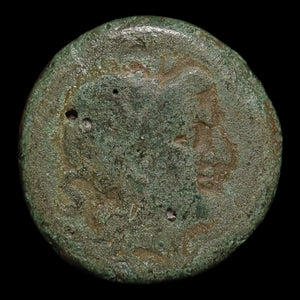 Roman Republic, Anonymous Issuer, AE Semis, Saturn (God of Time) - 211 BCE - Roman Republic