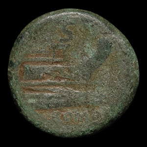 Roman Republic, Anonymous Issuer, AE Semis, Saturn (God of Time) - 211 BCE - Roman Republic