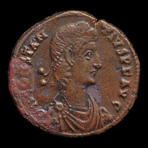 Rome, Emperor Constantius II, AE Unit, Soldier Spearing Fallen Horseman - 351 to 355 CE - Roman Empire
