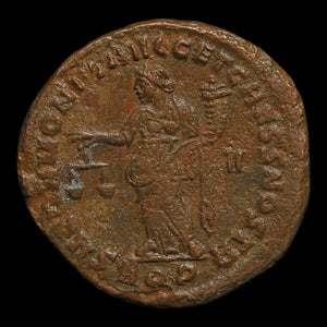 Rome, Emperor Maximian, AE Unit, Moneta (Goddess of Money) - 301 CE - Roman Empire