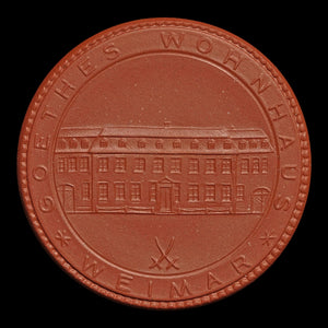 East Germany, Johann Wolfgang von Goethe Porcelain Commemorative Medal - 1947 to 1988 CE - German Democratic Republic